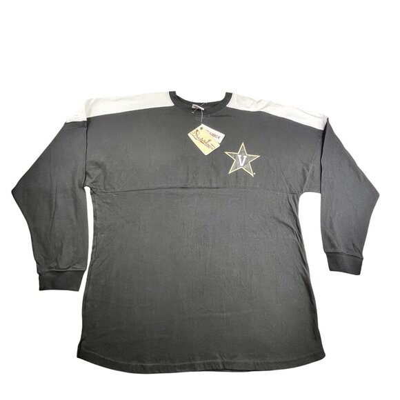 Vanderbilt Commodores Womens Large black Spirit Jersey Double Wing Press Box - Picture 2 of 11